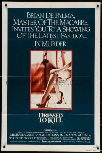 3j241 DRESSED TO KILL 1sh 1980 Brian De Palma shows you the latest fashion of murder, sexy legs!