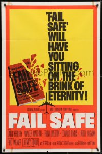 3j269 FAIL SAFE 1sh 1964 directed by Sidney Lumet, sitting on the brink of eternity!