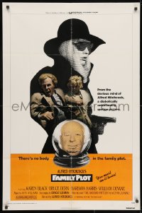 3j270 FAMILY PLOT 1sh 1976 from the mind of devious Alfred Hitchcock, Karen Black, Bruce Dern!
