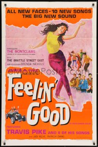 3j278 FEELIN' GOOD 1sh 1966 Patricia Ewing, Judi Reeve, Leslie Burnham, musical comedy!