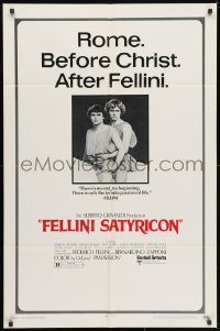 3j279 FELLINI SATYRICON 1sh 1970 Federico's Italian cult classic, Rome before Christ!