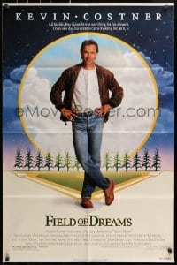 3j286 FIELD OF DREAMS 1sh 1989 Kevin Costner baseball classic, if you build it, they will come!