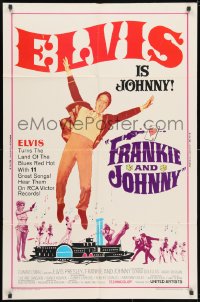 3j312 FRANKIE & JOHNNY 1sh 1966 Elvis Presley turns the land of the blues red hot!