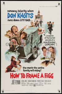 3j412 HOW TO FRAME A FIGG 1sh 1971 Joe Flynn, wacky comedy images of Don Knotts!