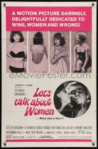 3j512 LET'S TALK ABOUT WOMEN 1sh 1964 sexy Sylva Koscina, ...what else is there?!