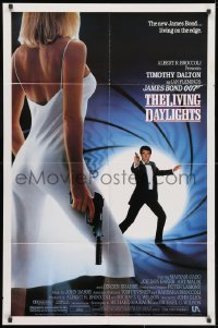 3j519 LIVING DAYLIGHTS 1sh 1987 Timothy Dalton as the most dangerous James Bond ever!