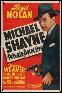 3j568 MICHAEL SHAYNE PRIVATE DETECTIVE 1sh 1940 Lloyd Nolan, Majorie Weaver & Elizabeth Patterson!