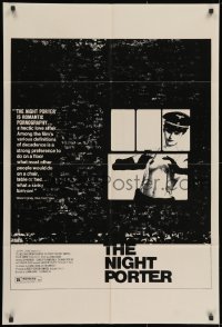3j612 NIGHT PORTER 1sh 1974 Il Portiere di notte, Bogarde, Rampling, ultra-rare b/w style!