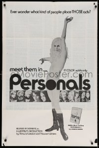 3j666 PERSONALS 1sh 1972 sexy full-length image, meet the kind of people who place THOSE ads!