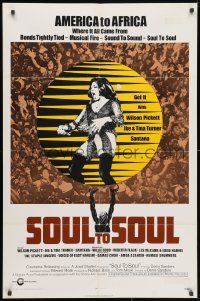 3j831 SOUL TO SOUL 1sh 1971 great art of Tina Turner performing from America to Africa!