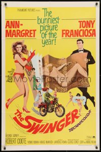 3j875 SWINGER 1sh 1966 super sexy Ann-Margret, Tony Franciosa, it swings like nothing ever swung!