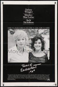 3j888 TERMS OF ENDEARMENT 1sh 1983 Shirley MacLaine & Debra Winger, Jack Nicholson!
