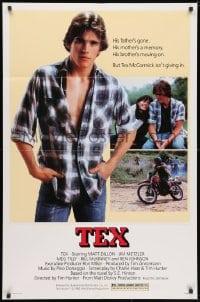 3j891 TEX 1sh 1982 young Matt Dillon, Meg Tilly & Emilio Estevez, from S.E. Hinton's novel!