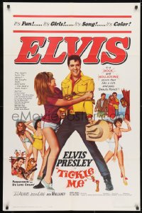 3j914 TICKLE ME 1sh 1965 Elvis Presley is fun, way out wild & wooly, spooky & full of joy and jive!