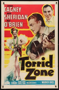 3j926 TORRID ZONE 1sh 1940 James Cagney plays guitar for sexiest dancer Ann Sheridan, Pat O'Brien