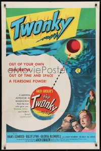 3j937 TWONKY 1sh 1953 from Henry Kuttner's prize-winning sci-fi story, wacky possessed TV!