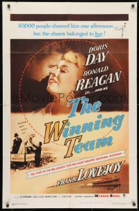 3j980 WINNING TEAM 1sh 1952 Ronald Reagan as Grover Cleveland, Doris Day, baseball biography!
