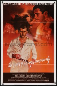 3j993 YEAR OF LIVING DANGEROUSLY 1sh 1983 Peter Weir, artwork of Mel Gibson by Stapleton and Peak!