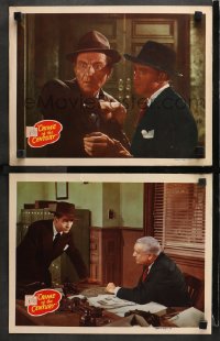 3k820 CRIME OF THE CENTURY 2 LCs 1946 great images of Michael Browne and Martin Kosleck!