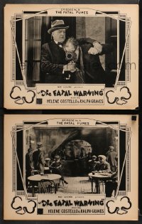 3k832 FATAL WARNING 2 chapter 8 LCs 1929 Ralph Graves, Mascot Serials, The Fatal Fumes, rare!