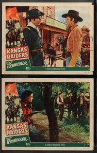 3k866 KANSAS RAIDERS 2 LCs 1950 Audie Murphy, the fighting story of Quantrill's guerrillas!