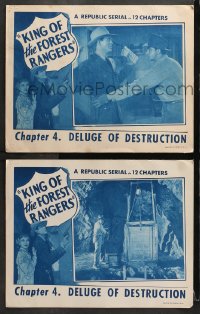 3k868 KING OF THE FOREST RANGERS 2 chapter 4 LCs 1946 Larry Thompson, Talbot, Deluge of Destruction!