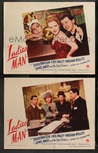 3k871 LADIES' MAN 2 LCs 1946 great images of Eddie Bracken, Cass Daley & Virginia Welles!