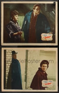 3k875 LODGER 2 LCs 1943 great images of Laird Cregar as Jack the Ripper and Sara Allgood!