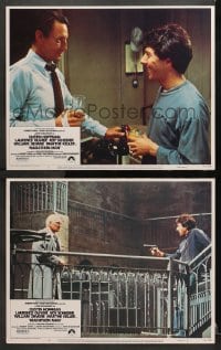 3k885 MARATHON MAN 2 LCs 1976 Schlesinger, great images of Dustin Hoffman, Olivier, Scheider!