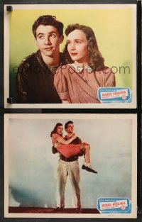 3k897 MICHAEL O'HALLORAN 2 LCs 1948 great romantic images of Scotty Beckett, Allene Roberts!