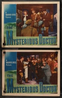 3k908 MYSTERIOUS DOCTOR 2 LCs 1943 Eleanor Parker, John Loder, tin mine haunted by headless ghost!