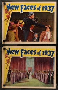 3k911 NEW FACES OF 1937 2 LCs 1937 great images of wackiest Joe Penner, Parkyakarkus!