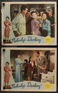 3k914 NOBODY'S DARLING 2 LCs 1943 America's Little Sister Mary Lee, directed by Anthony Mann!