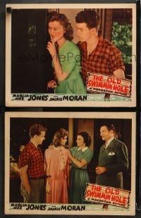 3k917 OLD SWIMMIN' HOLE 2 LCs 1940 Jackie Moran with Marcia Mae Jones & Leatrice Joy!
