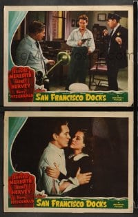 3k939 SAN FRANCISCO DOCKS 2 LCs 1941 Burgess Meredith, Irene Harvey, crime on the waterfront!