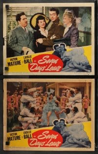 3k945 SEVEN DAYS' LEAVE 2 LCs 1942 Lucille Ball, Victor Mature & top radio entertainers!