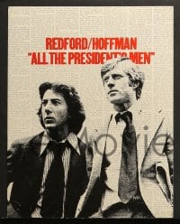 3k009 ALL THE PRESIDENT'S MEN 15 color 11x14 stills 1976 Hoffman & Redford as Woodward & Bernstein!