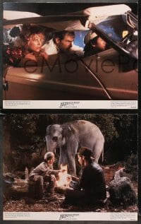 3k543 INDIANA JONES & THE TEMPLE OF DOOM 6 color 11x14 stills 1984 Harrison Ford, Kate Capshaw!