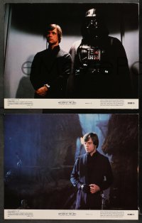 3k355 RETURN OF THE JEDI 8 color 11x14 stills 1983 Luke, Leia, Han, Chewbacca, Darth Vader, Lando!