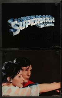 3k019 SUPERMAN 9 color 11x14 stills 1978 Christopher Reeve, Kidder, Brando, York, Hackman, Beatty!