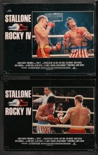 3k005 ROCKY IV 8 English LCs 1985 boxing heavyweight boxing champ Sylvester Stallone, Lundgren!