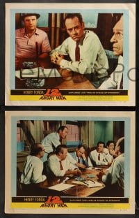 3k603 12 ANGRY MEN 4 LCs 1957 Henry Fonda, Sidney Lumet classic, great images of key scenes!