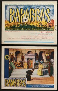 3k048 BARABBAS 8 LCs 1962 Anthony Quinn as the thief who was spared by Jesus' sacrifice!