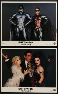 3k049 BATMAN FOREVER 8 LCs 1995 Kilmer, Kidman, O'Donnell, Tommy Lee Jones, Carrey, top cast