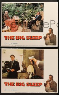 3k059 BIG SLEEP 8 LCs 1978 Robert Mitchum, sexy Candy Clark, James Stewart, Michael Winner