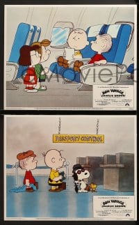 3k066 BON VOYAGE CHARLIE BROWN 8 LCs 1980 Charles M. Schulz, Snoopy & the Peanuts Gang!