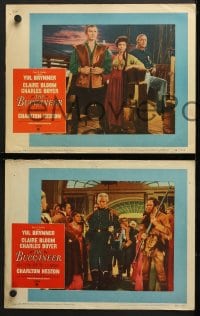 3k079 BUCCANEER 8 LCs 1958 Yul Brynner, Charles Boyer, Charlton Heston, director Anthony Quinn!