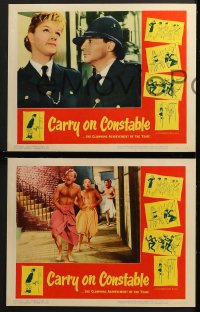3k091 CARRY ON CONSTABLE 8 LCs 1961 different images of wacky English policemen!