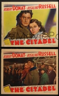 3k688 CITADEL 3 LCs 1938 King Vidor directed, Robert Donat, Rosalind Russell, Penelope Dudley-Ward!