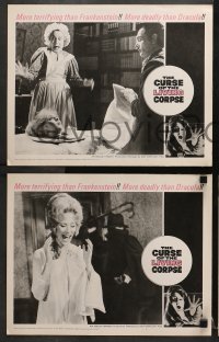 3k122 CURSE OF THE LIVING CORPSE 8 LCs 1964 from grave the creature that undrapes the living!